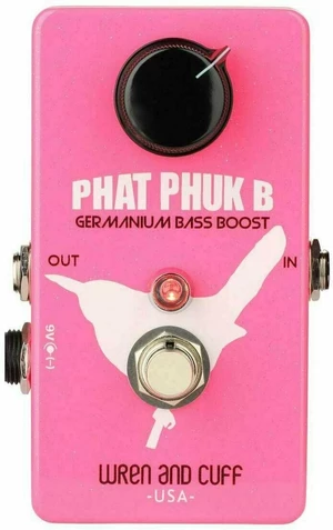 Wren and Cuff Phat Phuk B Germanium / JFET Bass Boost Pedal de efectos de bajo