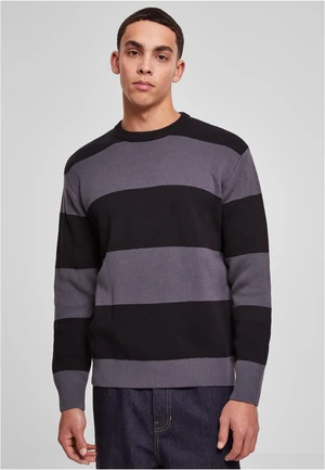 Men's Striped Sweater Black/Dark Shade