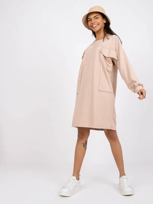 Two-piece set made of khaki cotton