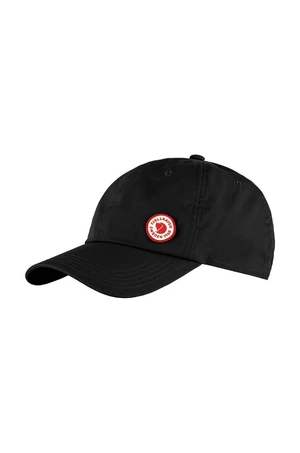 Šiltovka Fjallraven Fjällräven Logo Cap čierna farba, s nášivkou, F13100181.550