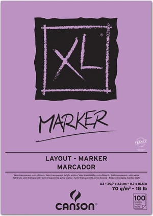 Canson Pad XL Marker Bloc de dibujo A3 70 g Blanco