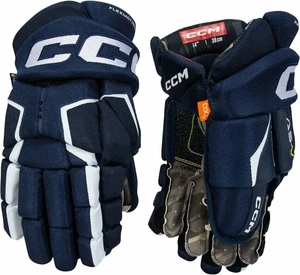 CCM Tacks AS-V SR 15 Navy/White Guanti da hockey