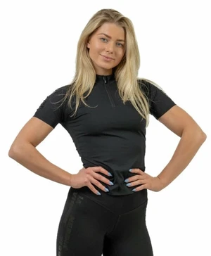 Nebbia Compression Zipper Shirt INTENSE Ultimate Black L Maglietta fitness