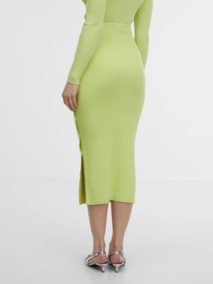 Orsay Light Green Women's Midi Sweater Skirt - Women's