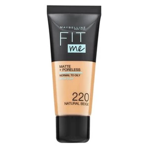 Maybelline Fit Me! Foundation Matte + Poreless podkład w płynie z formułą matującą 220 Natural Beige 30 ml