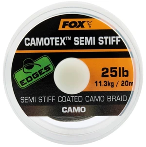 Fox návazcová šňůrka Camotex Semi Stiff 20m 35lb Camo