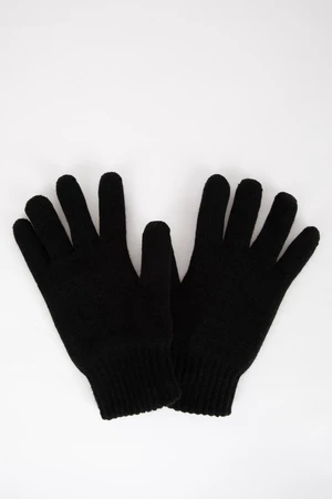 DEFACTO Men's Knitted Basic Gloves