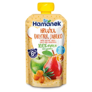 HAMÁNEK Hruška, rakytník, jablko 6m+ 100 g