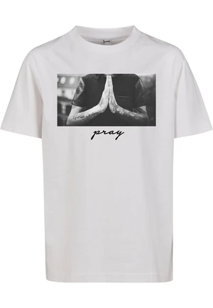 Kids Pray Tee White