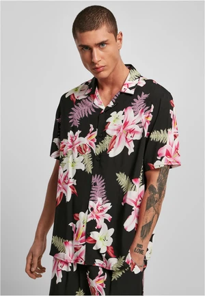 Viscose AOP Resort Shirt darkjungle