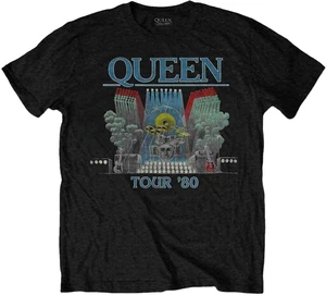 Queen Maglietta Tour '80 Unisex Black 2XL