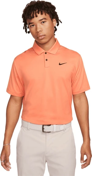 Nike Dri-Fit Tour Solid Mens Orange Trance/Black S Camiseta polo