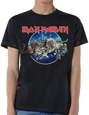 Iron Maiden Tricou Wasted Years Circle Unisex Black 2XL