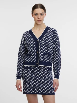 Orsay Navy Blue Women's Patterned Cardigan - Women's