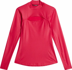 J.Lindeberg Sage Long Sleeve Womens Rose Red XS Camiseta polo