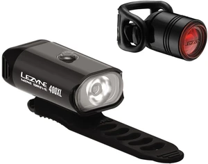 Lezyne Mini Drive 400XL / Femto Drive Black/Hi Gloss Front 400 lm / Rear 7 lm Luces de ciclismo