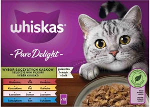 WHISKAS Kapsička Pure Delight mixovaný výber v želé 12pack