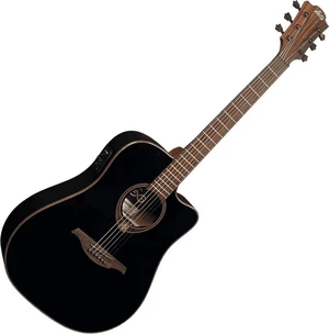 LAG Tramontane 118 T118DCE Black Guitare Dreadnought acoustique-électrique