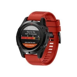 Szilikon karpánt Tactical QuickFit  Garmin Fenix 5 és 6, red