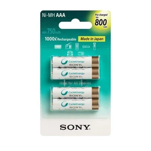 Tölthető micro ceruzaelem AAA, Sony NiMH 800mAh, 4 db