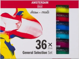 Amsterdam General Selection Sada akrylových barev 36 x 20 ml