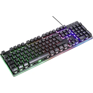 Renkforce RF-GMK-150 USB herná klávesnica podsvietenie nemecká, QWERTZ, Windows® čierna