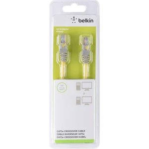 Belkin RJ45 (krížený) sieťový prepojovací kábel CAT 5e U/UTP 3.00 m žltá s ochranou