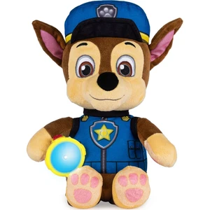 Spin Master Paw Patrol velké uspávací plyšové hračky Chase s baterkou