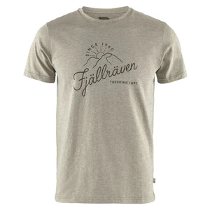 Tričko FJÄLLRÄVEN Sunrise T-Shirt - Light Olive / Melange Velikost: L