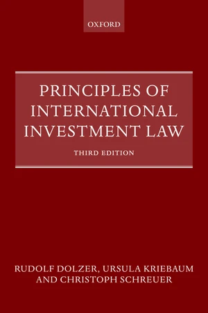 Principles of International Investment Law