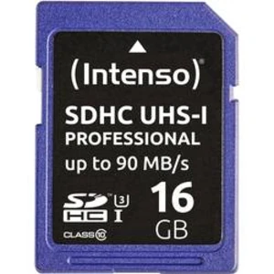 Karta SDHC, 16 GB, Intenso Professional 3431470, Class 10, UHS-I