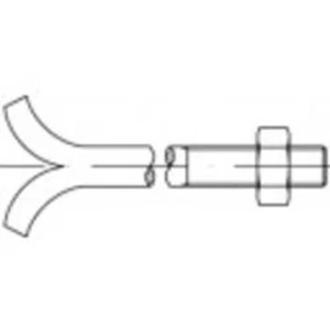 Šrouby do zdiva a do základů TOOLCRAFT 108123, N/A, M20, 500 mm, ocel, 1 ks