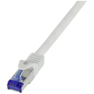 Síťový kabel RJ45 LogiLink C6A042S, CAT 6A, S/FTP, 1.5 m, šedá