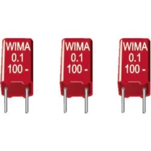 Foliový kondenzátor MKS Wima, 0,1 µF, 63 V, 20 %, 7,2 x 2,5 x 6,5 mm