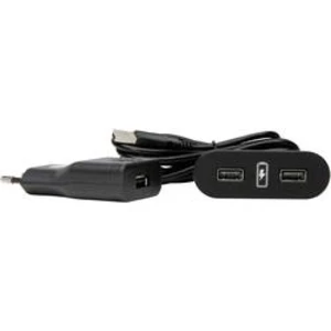 Vestavná zásuvka Kopp 939737013 s USB, IP20, černá