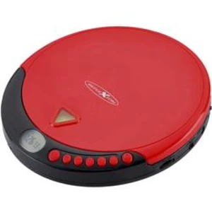 Přenosný CD přehrávač Discman s FM rádiem Reflexion PCD510MF, CD, CD-R, CD-RW, MP3, červená