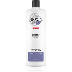 Nioxin System 5 Color Safe Cleanser Shampoo čisticí šampon pro barvené řídnoucí vlasy 1000 ml