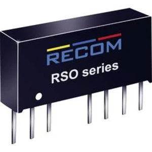 DC/DC měnič Recom RSO-1212S (10002252), vstup 9 - 18 V/DC, výstup 12 V/DC, 83 mA, 1 W