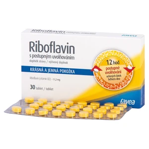 FAVEA Riboflavin s postupným uvolňováním 30 tablet