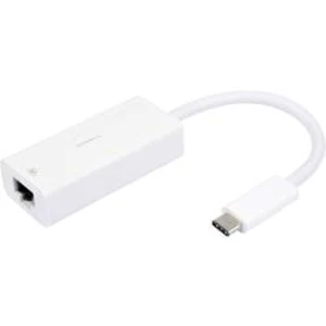 Adaptér USB 2.0 Vivanco [1x USB-C™ zástrčka - 1x RJ45 zásuvka] bílá