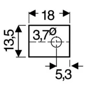 Slídová podložka Fischer Elektronik GS 66 P, (d x š) 18 mm x 13.5 mm, vhodné pro TOP-66 , 1 ks