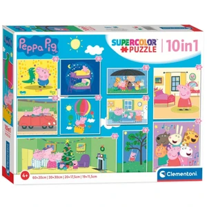 Clementoni - Puzzle Prasátko Peppa 10v1