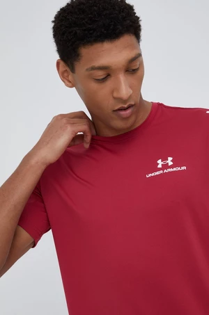 Tréningové tričko Under Armour Rush Energy 1366138-001, bordová farba, jednofarebné