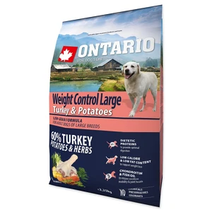 Ontario Large Weight Control Turkey & Potatoes 2,25 kg