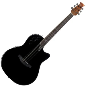 Ovation Applause AE44II Mid Cutaway Black Sonstige Elektro-Akustikgitarren