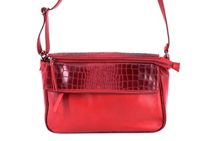 Dámská kožená kabelka crossbody Arteddy - červená