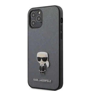 Tok Karl Lagerfeld Saffiano Iconic  iPhone 12/12 Pro Max, silver