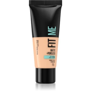 MAYBELLINE NEW YORK Fit Me! Matte+Poreless zmatňujúci make-up pre normálnu až mastnú pleť odtieň 115 Ivory 30 ml