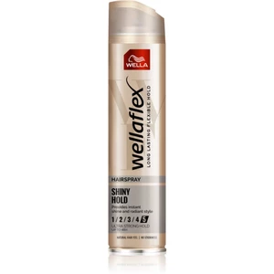 Wella Wellaflex Shiny Hold lak na vlasy s extra silnou fixáciou pre lesk 250 ml