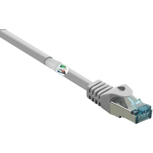 Basetech BT-2270602 RJ45 sieťové káble, prepojovacie káble CAT 6A S/FTP 2.00 m sivá s ochranou, samozhášavý 1 ks